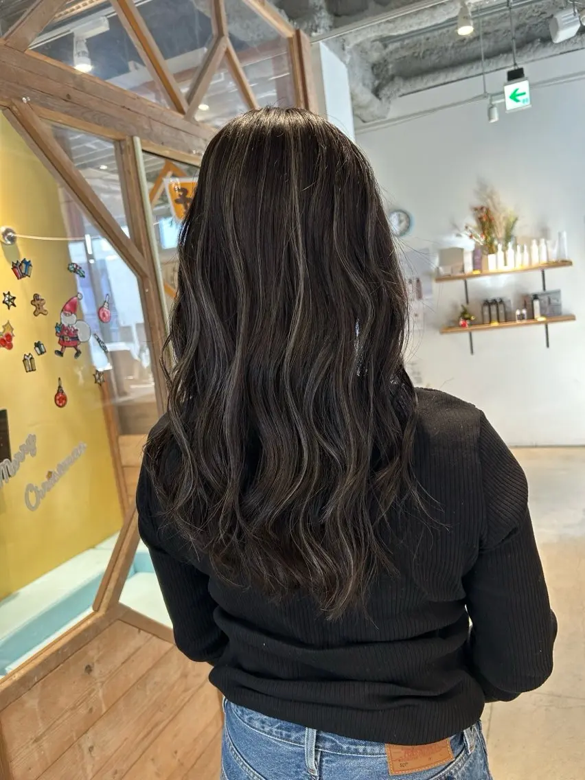 ロング カラー ハイライトカラー ハイライト ヘアカラー オーガニックカラー/ ハイライト/kahoのヘアスタイル