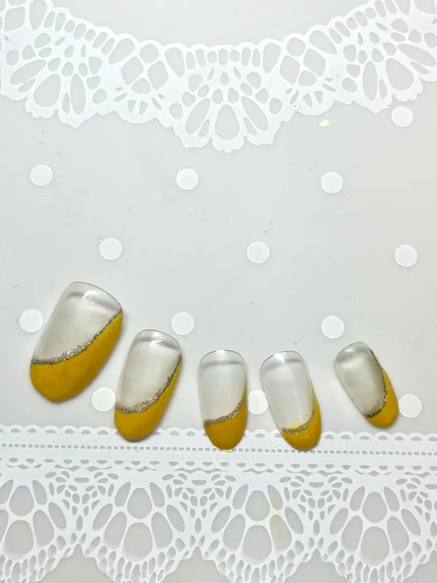 キャンペーン中!!今だけ斜めフレンチ2980円💅✨(現金のみ•オフ無し)の写真
