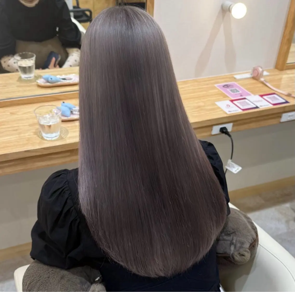 ロング カラー カット ヘアカラー 淡い暖色カラー🩰 girly ♡ ノアのヘアスタイル