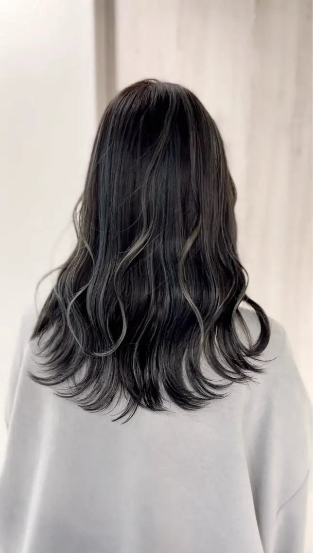 セミロング アッシュ ハイライト トリートメント カット ヘアカラー トリートメント 🌈お気に入り指名 No.1藤野原大聖のヘアスタイル