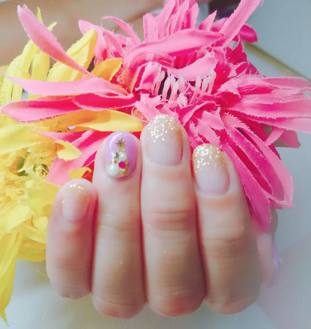 ネイル 冬ネイル クリスマス プライベートサロン Rosy Lilyのネイルデザイン