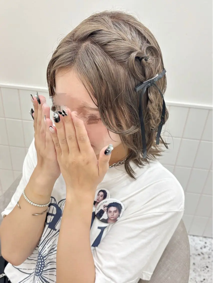 ヘアアレンジ ヘアセット 福与 美和のヘアスタイル