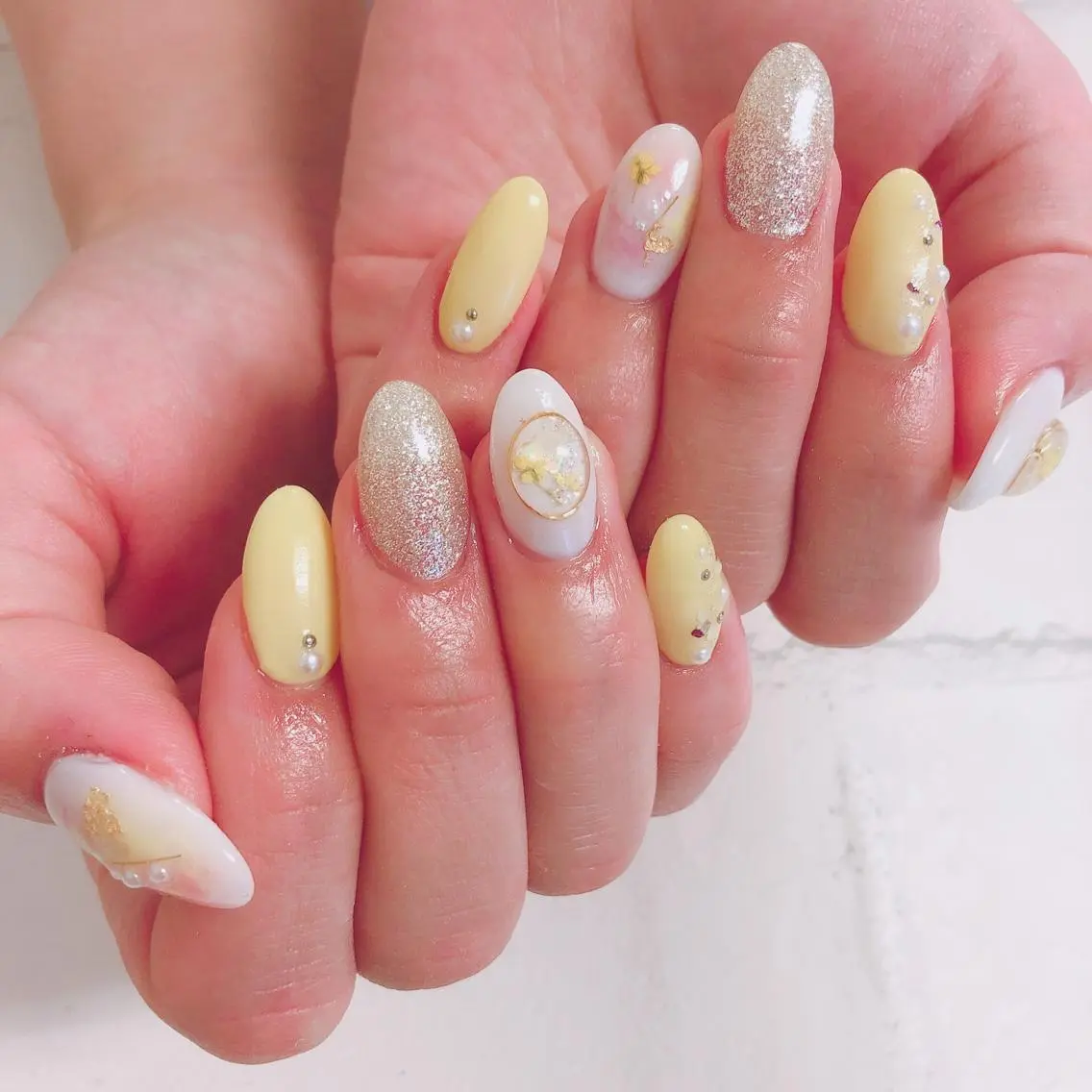 ネイル スカルプネイル 春ネイル ono megumiのネイルデザイン