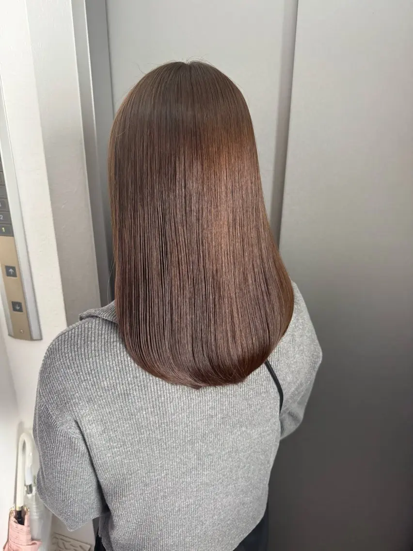 ミディアム 髪質改善 トリートメント カット ヘアカラー トリートメント ショートと髪質改善 達人⭐️村上将梧のヘアスタイル