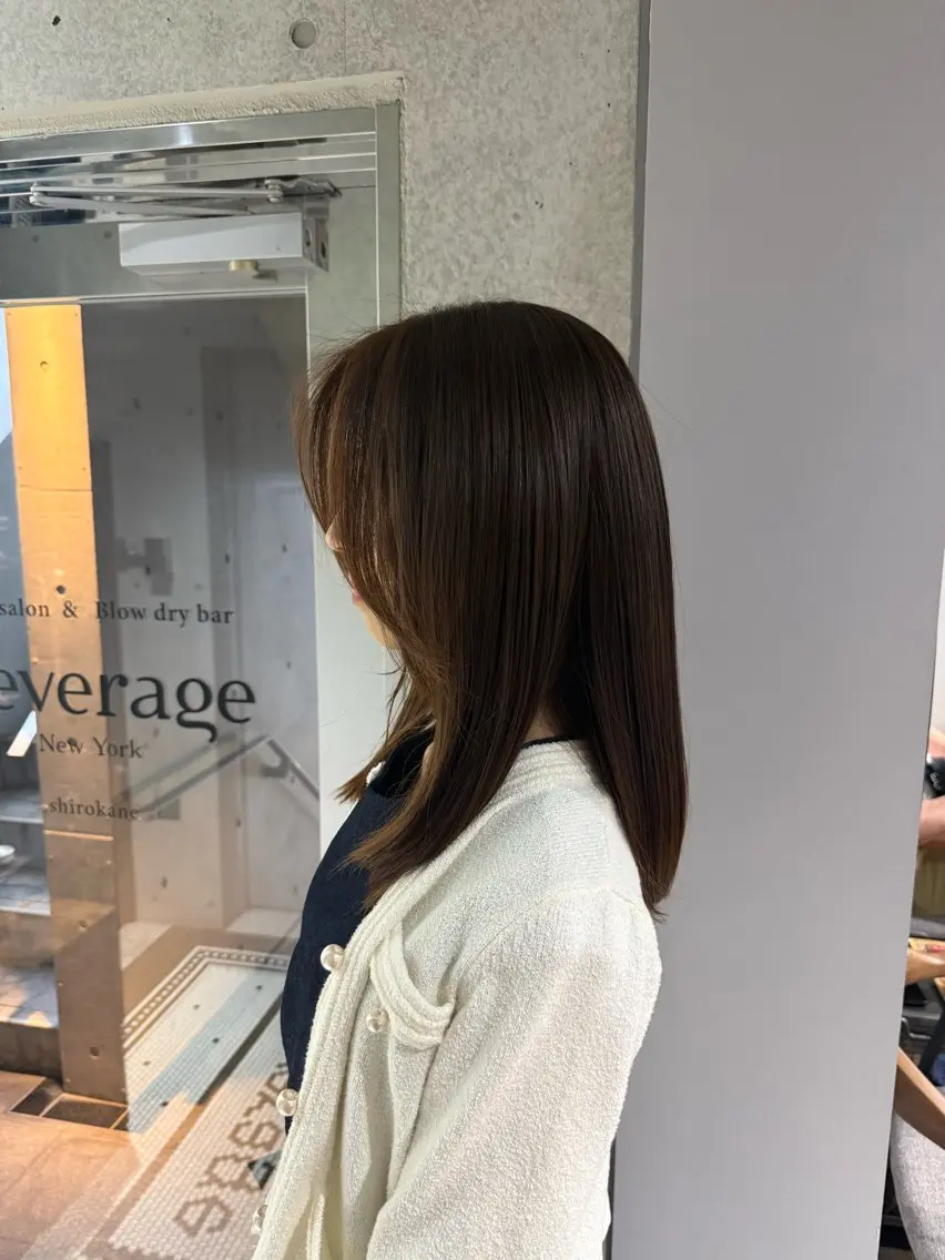 ミディアム ✨透明感カラー✨ 美咲のヘアスタイル
