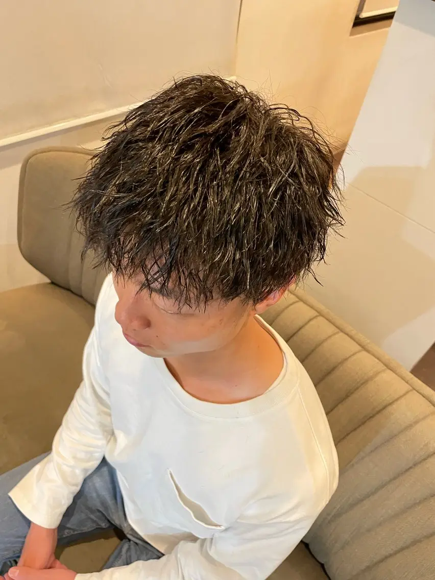 パーマ メンズ 伊丹Pilina 山田のヘアスタイル