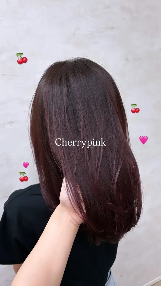 ミディアム カラー バレイヤージュ グラデーションカラー ピンクカラー レイヤーカット カット ヘアカラー picasso yume/ボブカットのヘアスタイル