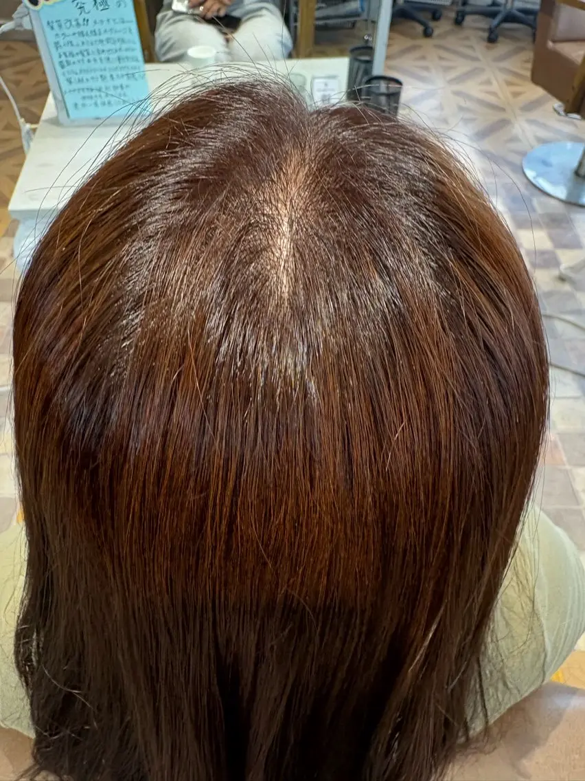 セミロング ヘアカラー 鶴田 麗乃のヘアスタイル