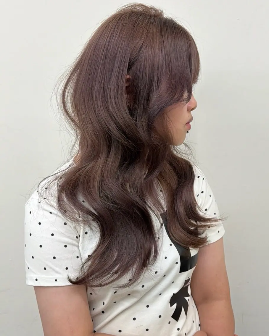 ロング カラー ヘアカラー LAKING あおいのヘアスタイル