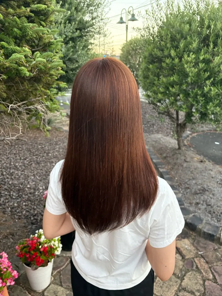 ロング カラー カット ヘアカラー Flat /rina🧸のヘアスタイル