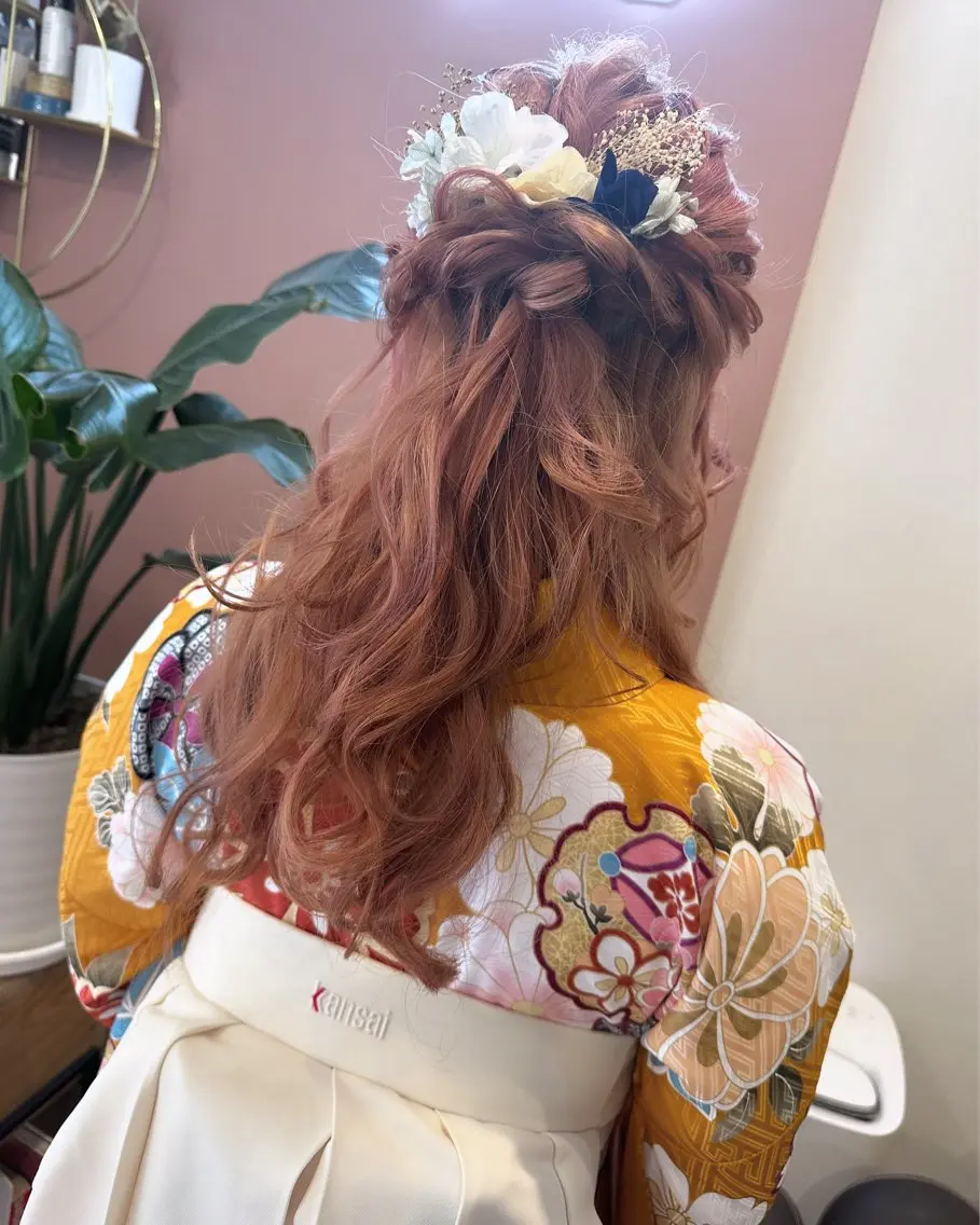 ロング ヘアアレンジ 着付け pep natsumiのヘアスタイル