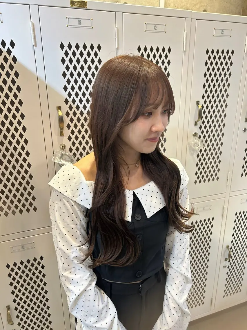 ロング ヘアカラー 似合わせカット&艶 カラー🤍ヒナタ🤍のヘアスタイル