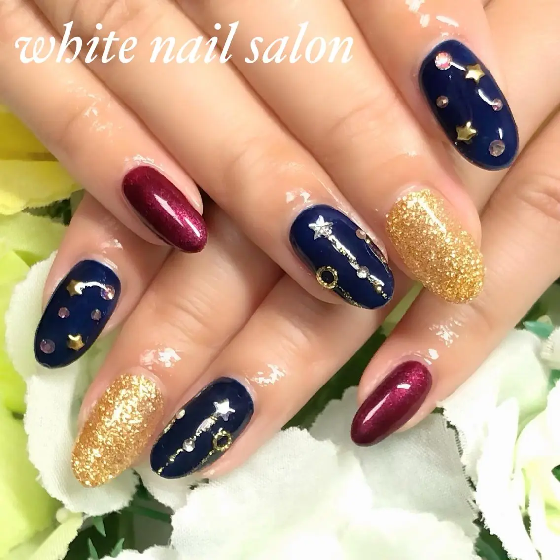 ネイル アートネイル フレンチネイル ジェルネイル ハードジェル 持ち込み ハンドネイル white nail salonのネイルデザイン