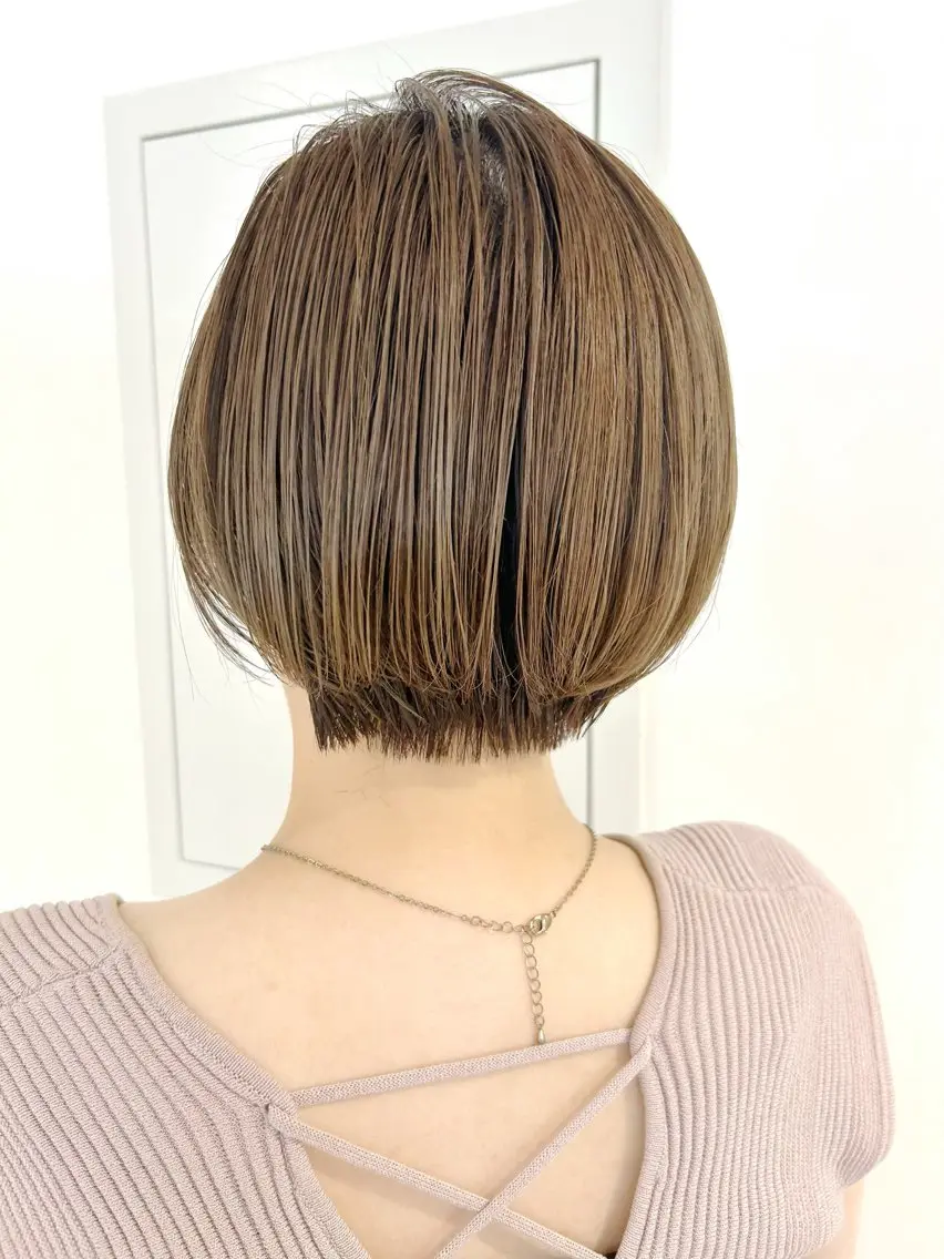 ショート カラー ショートボブ ボブ ショートヘア カット 縮毛矯正 池袋/小顔レイヤー/ 顔まわり/taigaのヘアスタイル