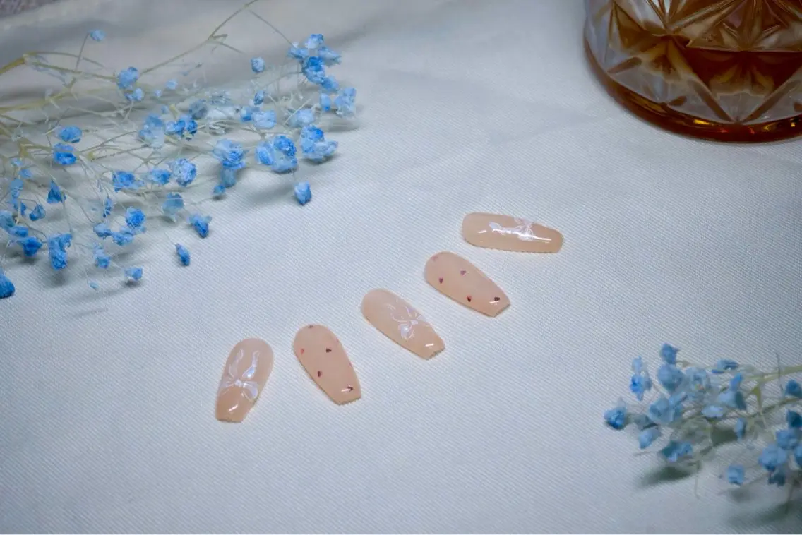 ネイル ジェルネイル マグネットネイル パラジェル リボン ハンドネイル マグネット・定額専門 Mii Nailのネイルデザイン