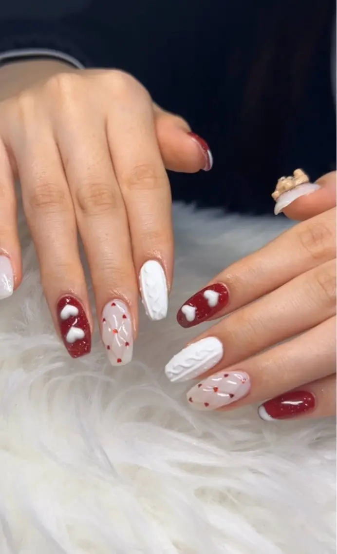 ネイル アートネイル オーロラネイル チークネイル 長さ出し フットネイル ハンドネイル Chan nailsのネイルデザイン