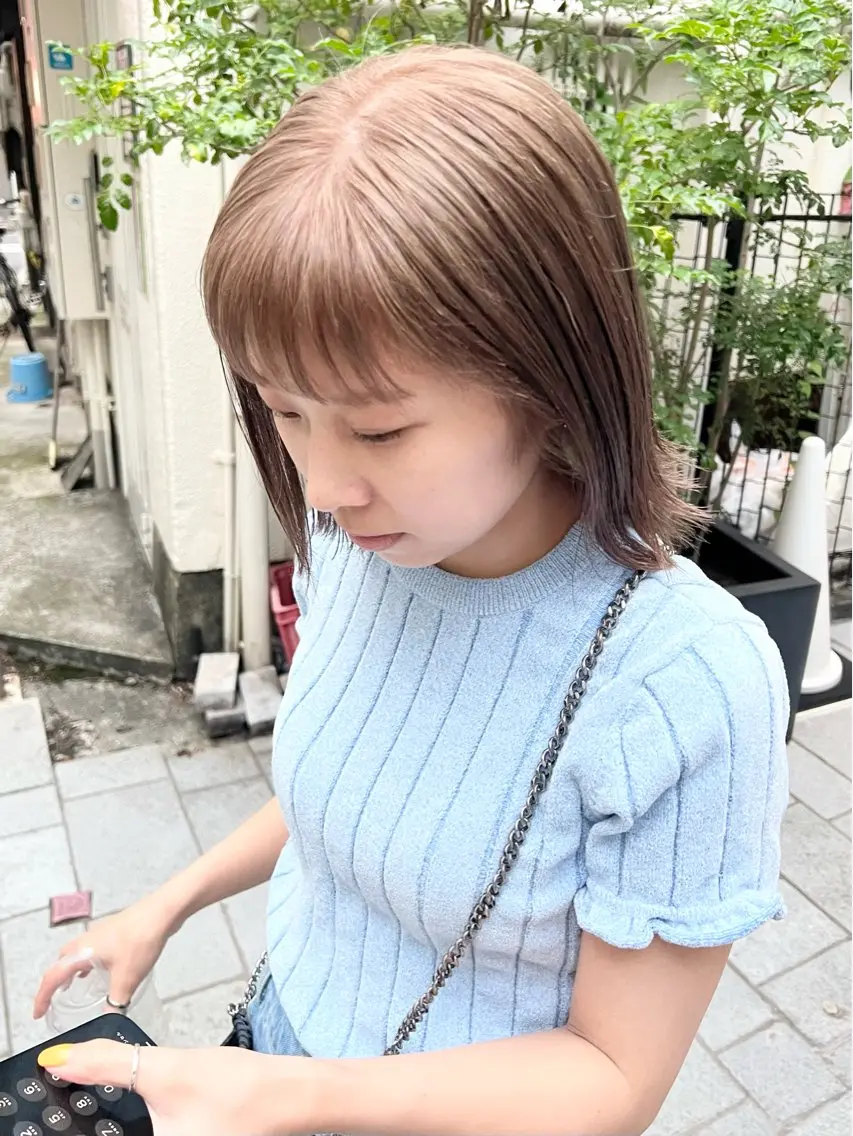 ミディアム カラー カット ヘアカラー トリートメント HARU//原宿🤍 リピート率NO.1のヘアスタイル