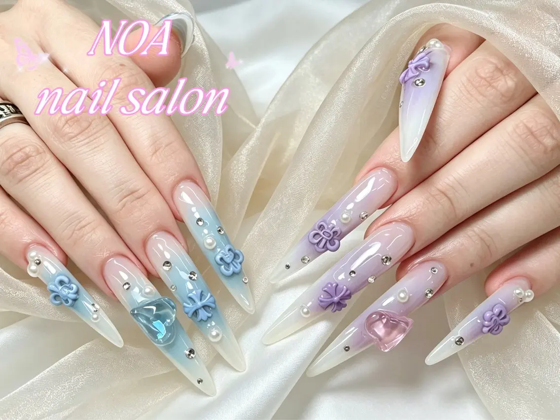 ロング ハンドネイル Noa Nail みつきのネイルデザイン