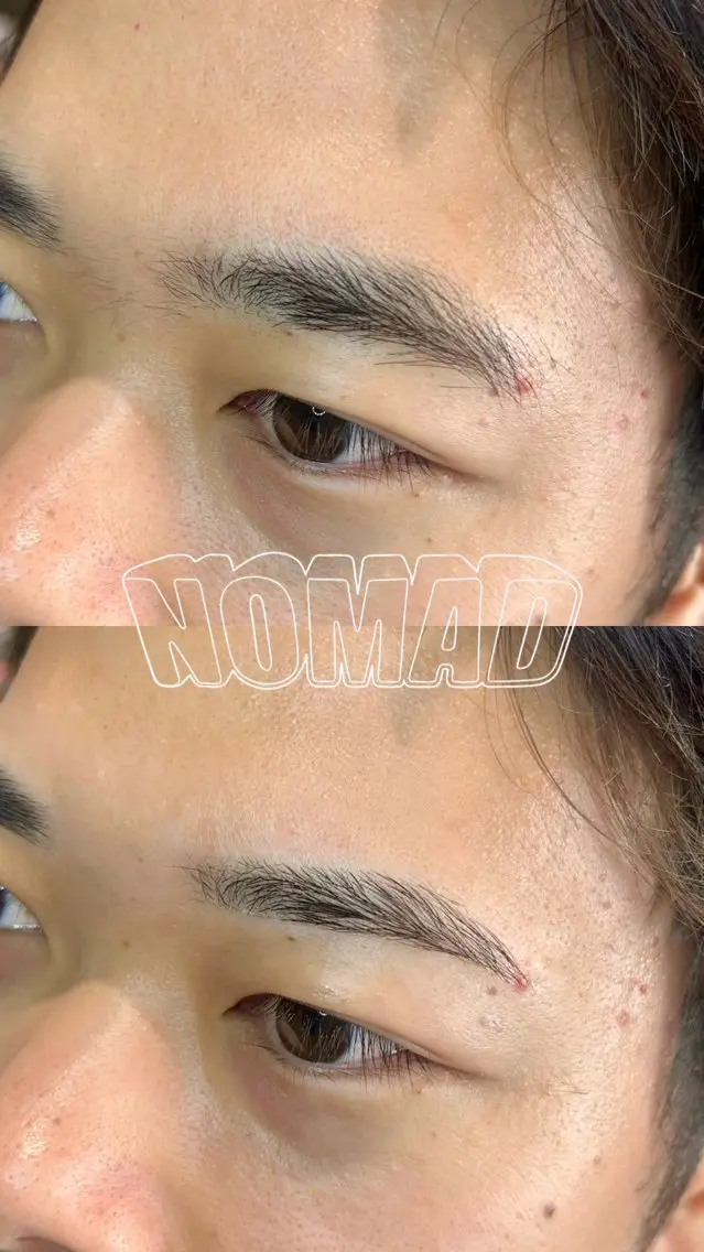 【メンズアイブロウワックス+眉カット+間引き】眉周りと長さに加え濃さも整えたい方!!の写真