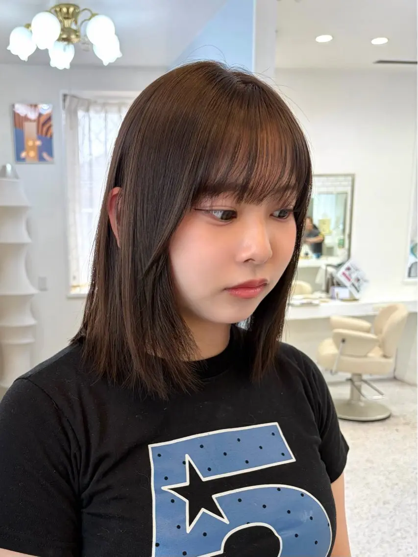 ミディアム ヘアカラー トリートメント LOMARLIE / yunaのヘアスタイル