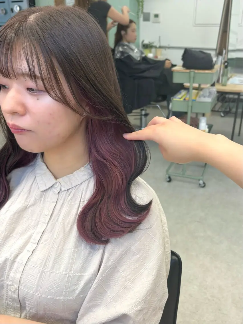 セミロング カット ヘアカラー 🍒森木 ゆうか🍒のヘアスタイル