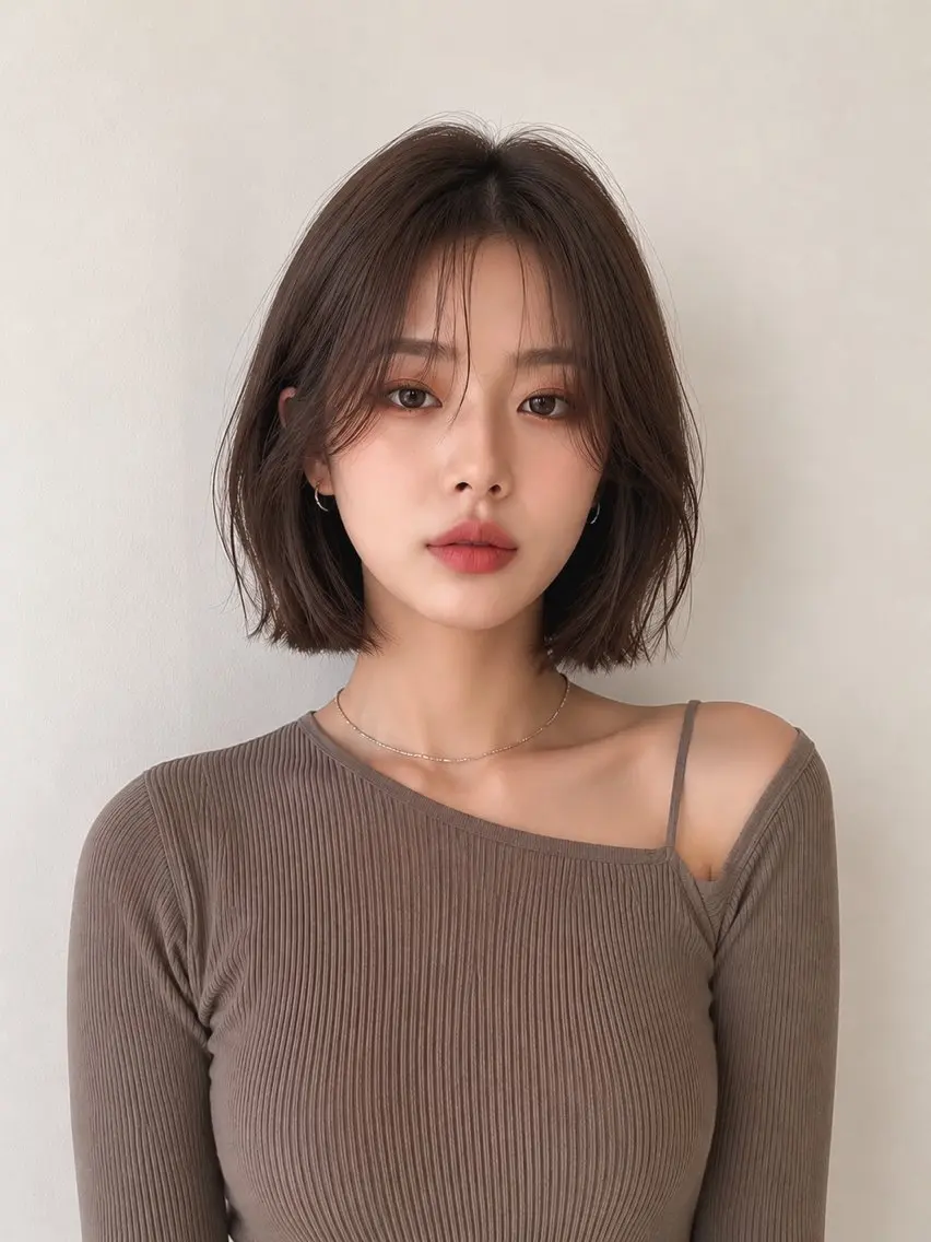 ショート カラー ボブ 顔周りカット カット ヘアカラー トリートメント モテ🤍トレンドヘア /新宿/ワカナのヘアスタイル