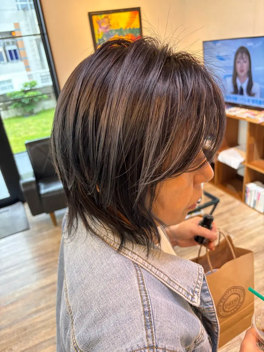 ミディアム ヘアカラー Hair Dco YUKAのヘアスタイル