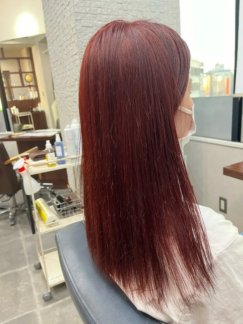 ロング カラー 長内 大明のヘアスタイル