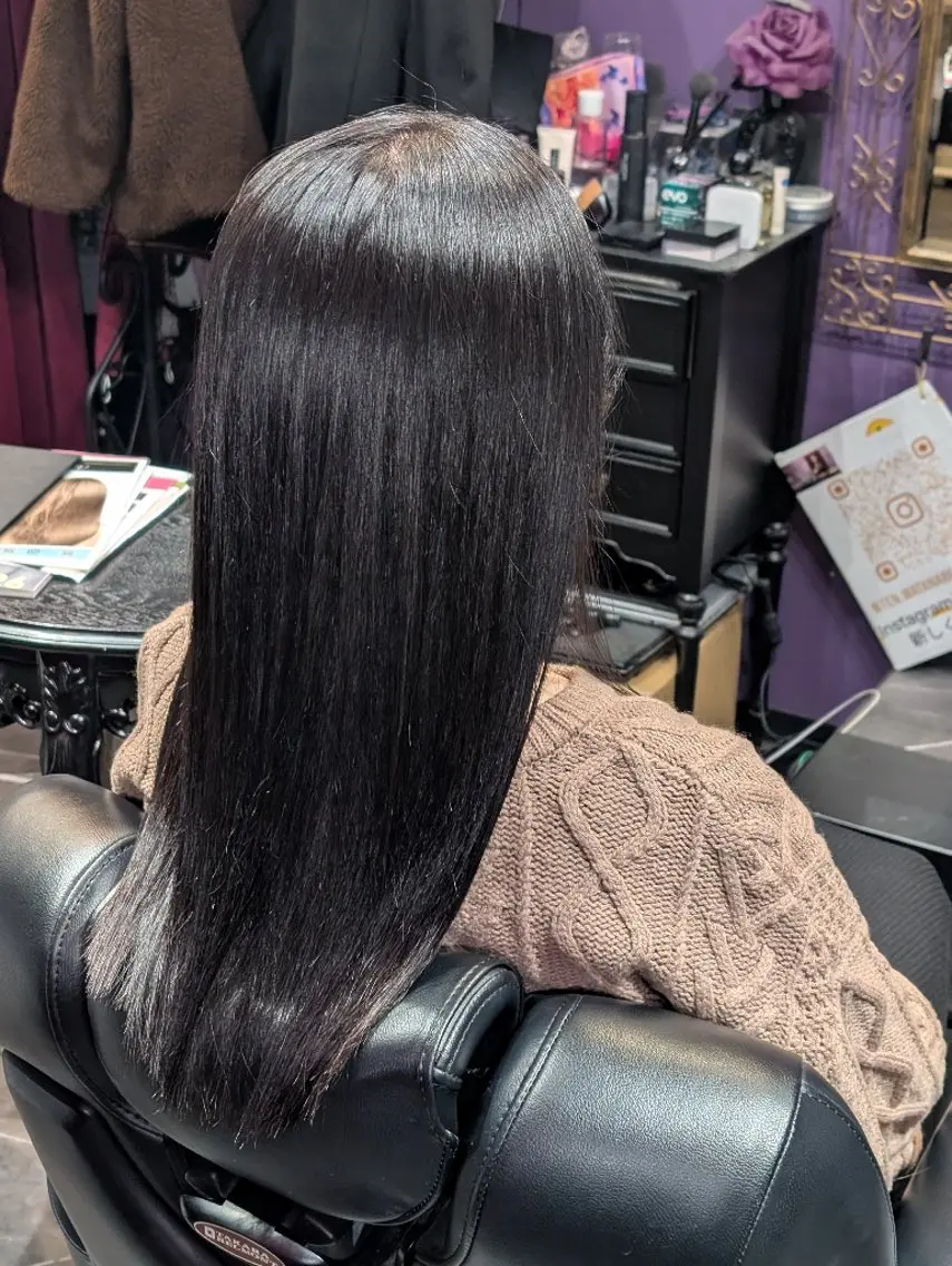 ロング ヘアカラー トリートメント 渡辺 康行のヘアスタイル