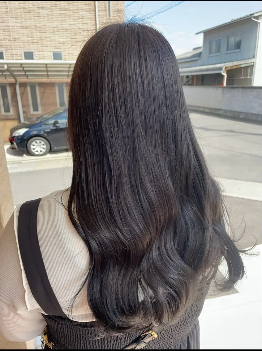 ロング カラー 透明感カラー カット ヘアカラー 国府田 裕のヘアスタイル