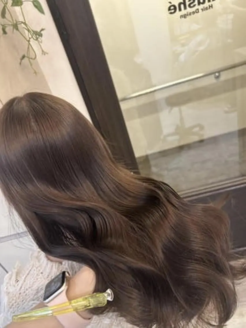 🍑ྀི🫧ྀི絹髪メニュー🫧ྀི🍑ྀི高濃度水素ウルトワトリートメントカラーの写真