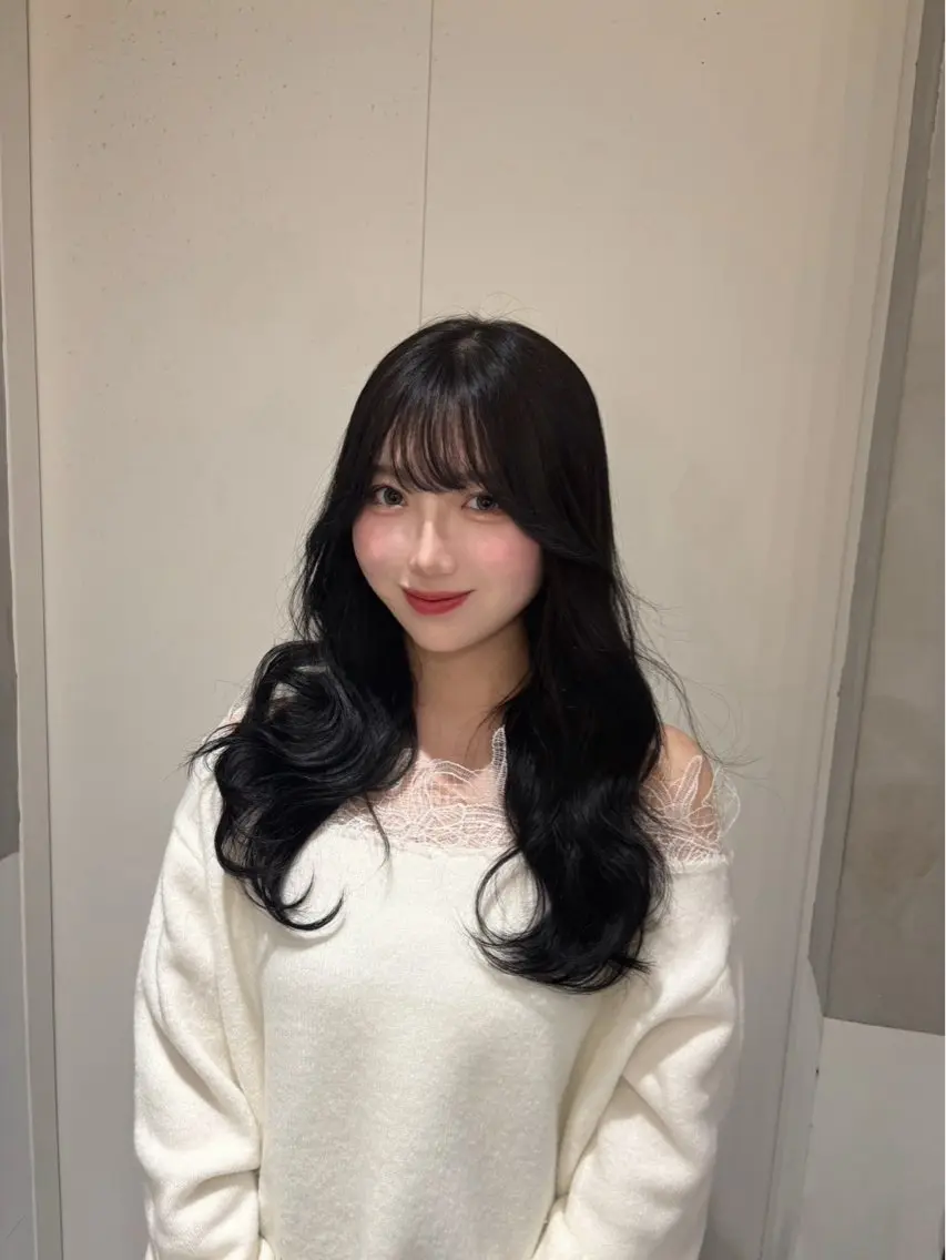 ロング ヘアカラー トリートメント Rino🎀/盛れる 顔周りカット🪽✩のヘアスタイル