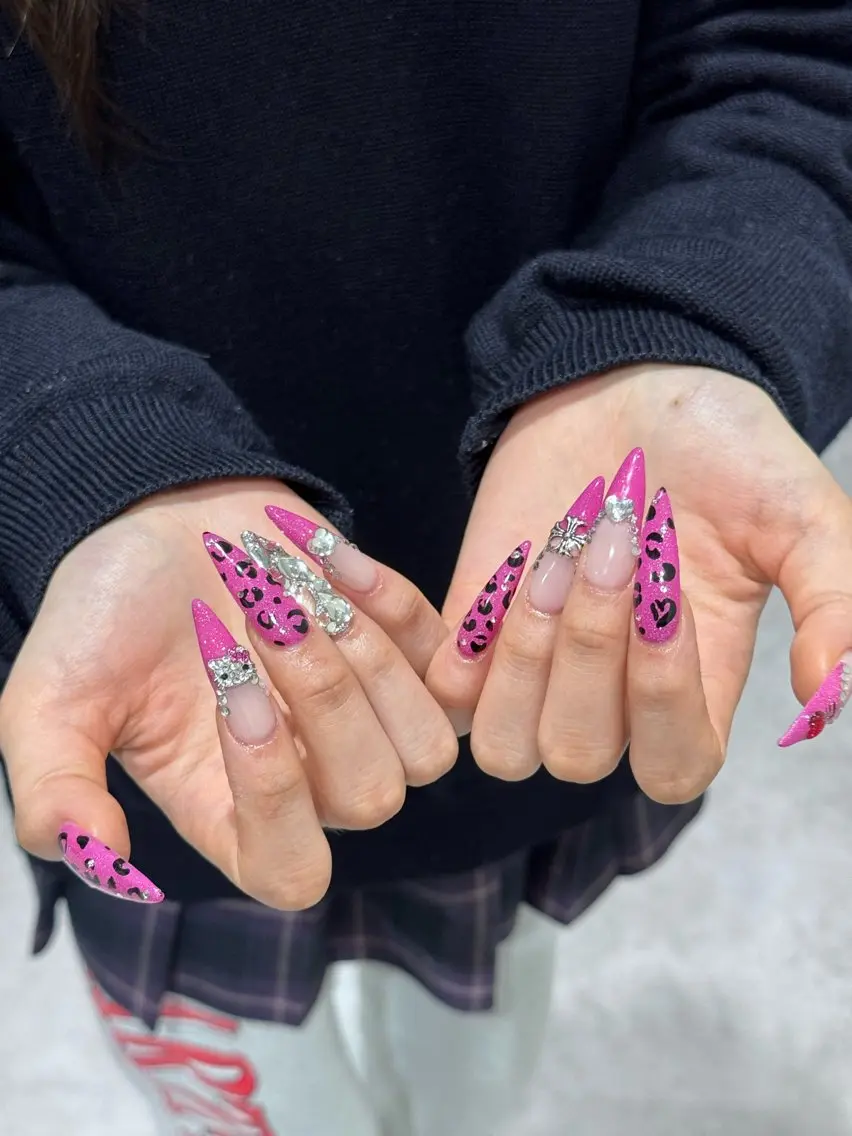 《オフあり》💎チップスカルプ  アート10本🌺デザイン持ち込みコース🦋の写真