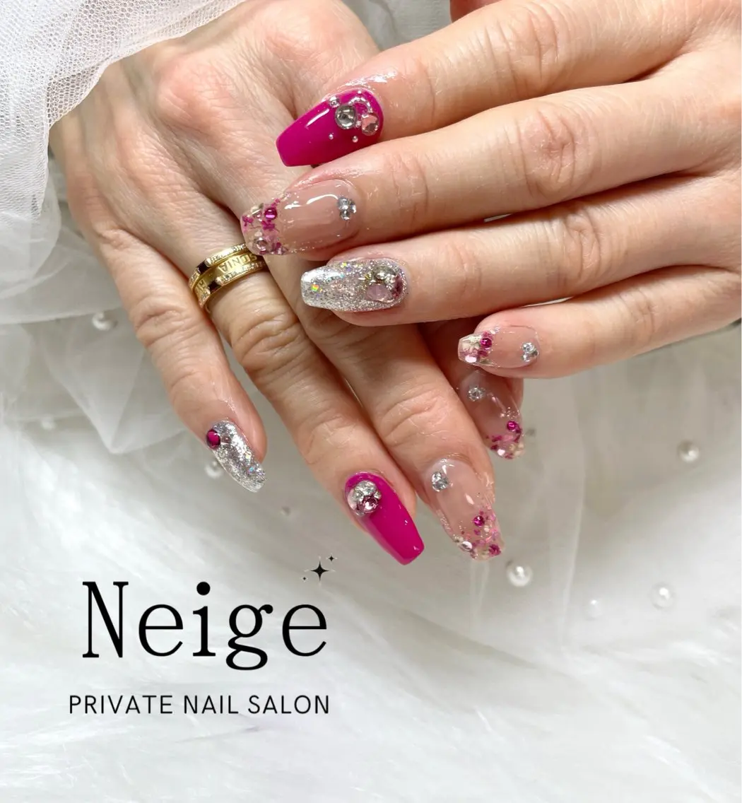 ネイル ハンドネイル Neige‪𓂃ai ＊梅津 / 松尾のネイルデザイン