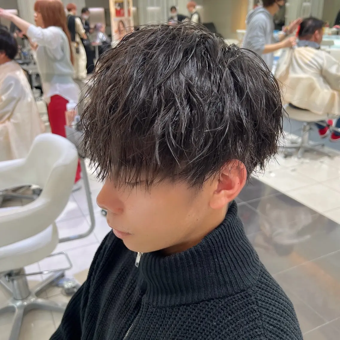 パーマ メンズ メンズパーマ ニュアンスパーマ NYNY姫路本店 メンズパーマ藤川時也のヘアスタイル