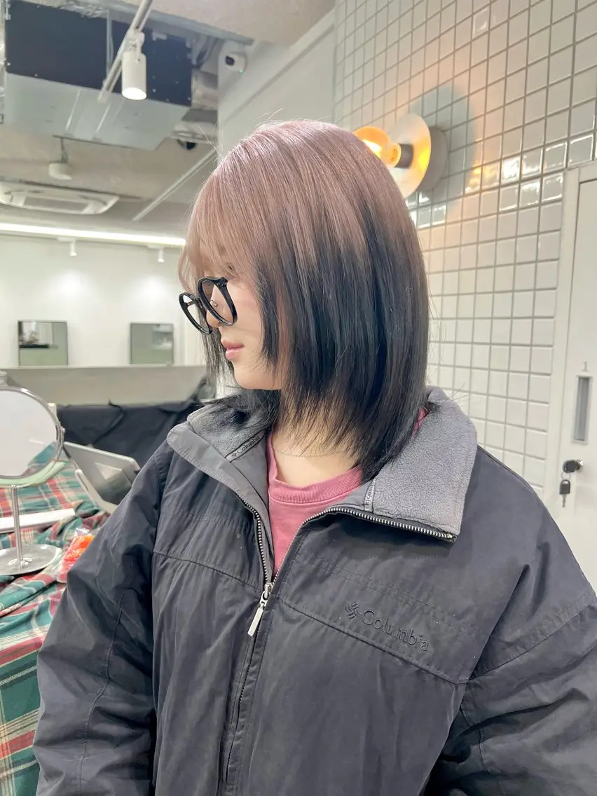 ミディアム カラー ブリーチ デザインカラー ハイトーンカラー ヘアカラー 原宿/ブリーチ特化/ RYUTOのヘアスタイル