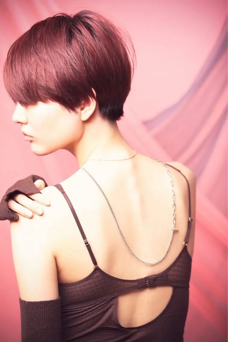 ショート カラー ヘアカラー DADACUBIC 齋藤　樹のヘアスタイル