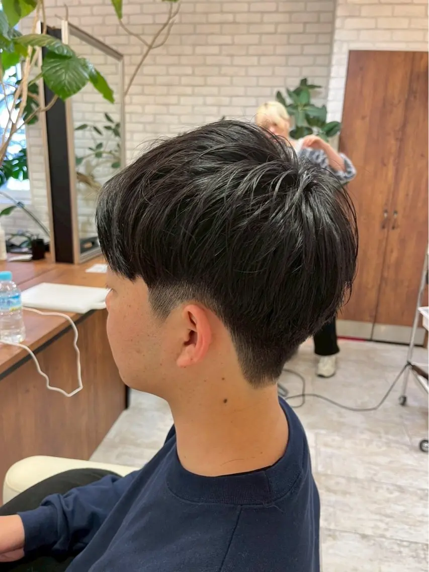 ショート メンズ マッシュ 刈り上げ 0円カラーモデル🚺 ／坂本詩穂🌟彡のヘアスタイル