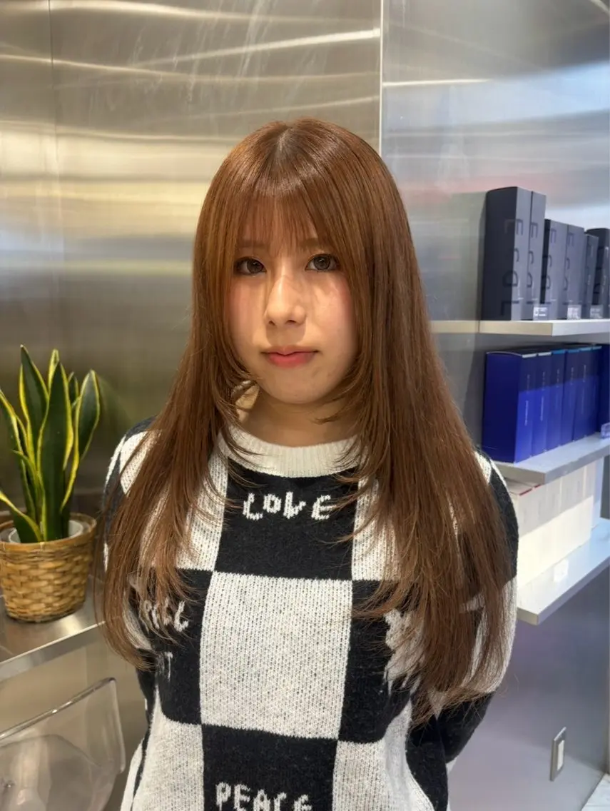カラー ブリーチ ケアブリーチ デザインカラー ダブルカラー イヤリングカラー 酸性ストレート /ハイトーン/つばさのヘアスタイル