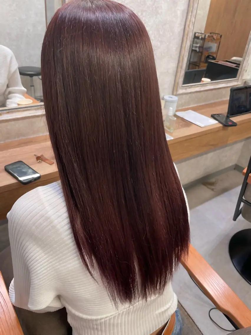 ロング カラー ツヤちゅるカラー✮ すずなのヘアスタイル