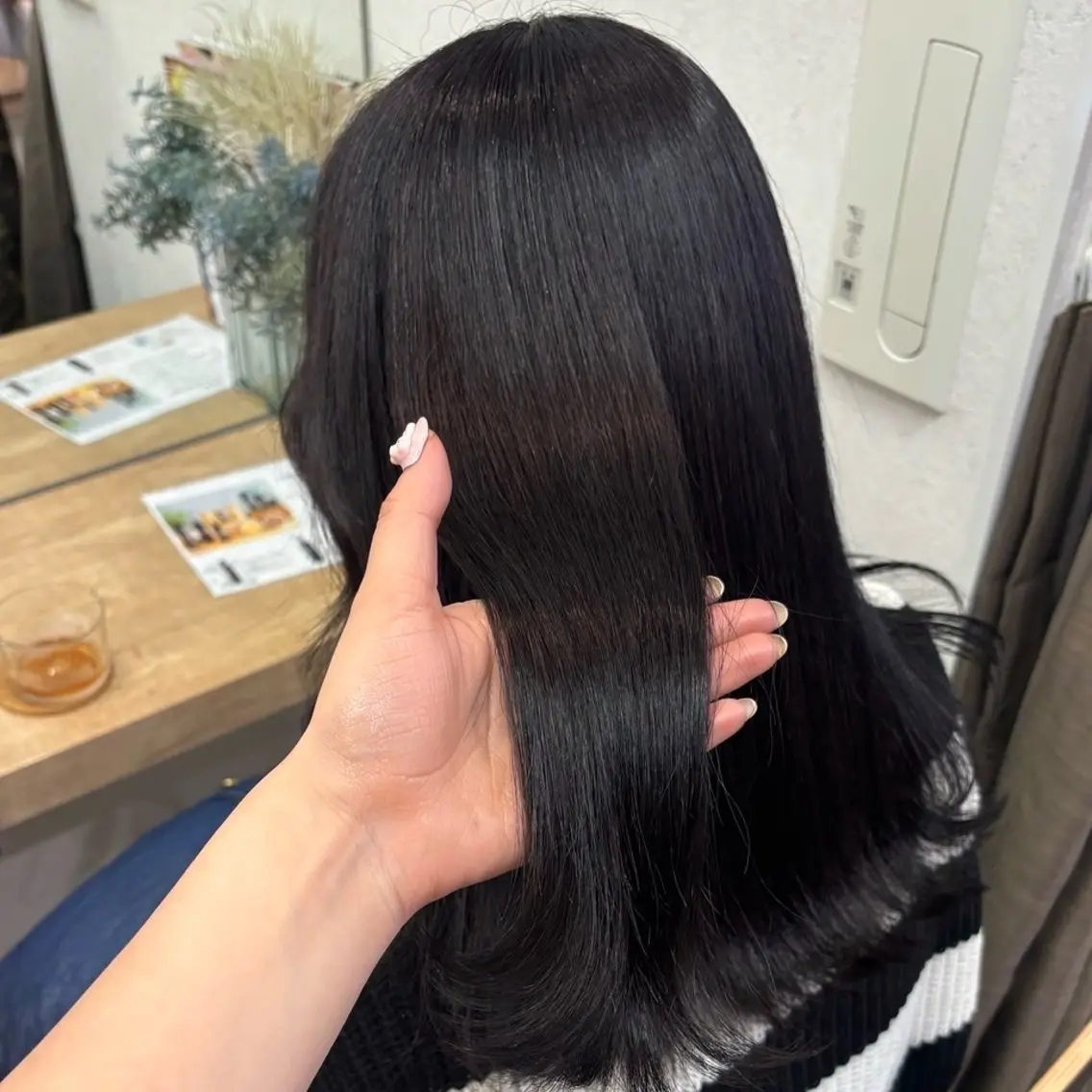 カラー 銀座：似合わせカラー オリーブ🫒アレンジのヘアスタイル