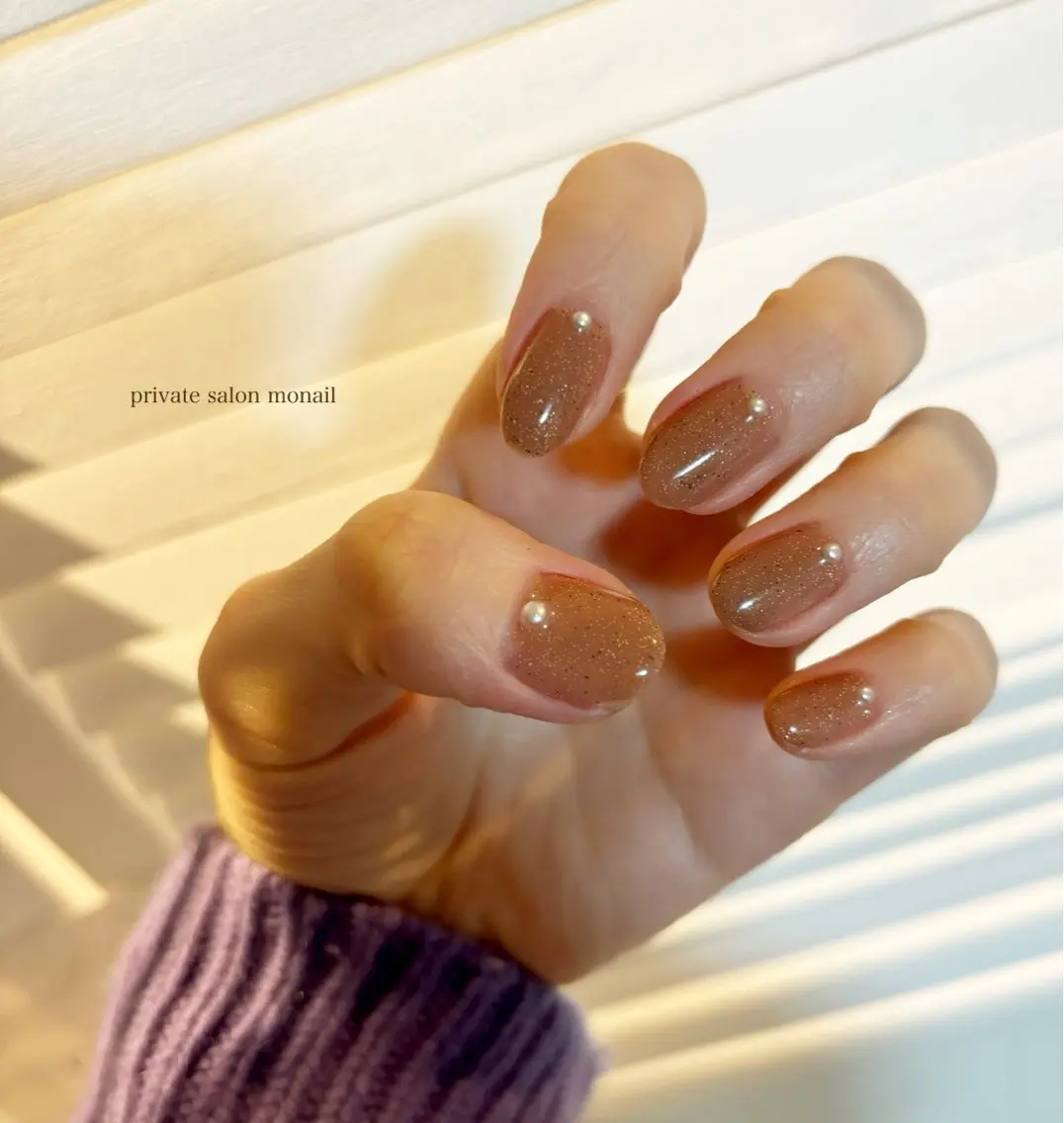 ネイル ジェルネイル ワンカラーネイル ハンドネイル nail salon monailのネイルデザイン