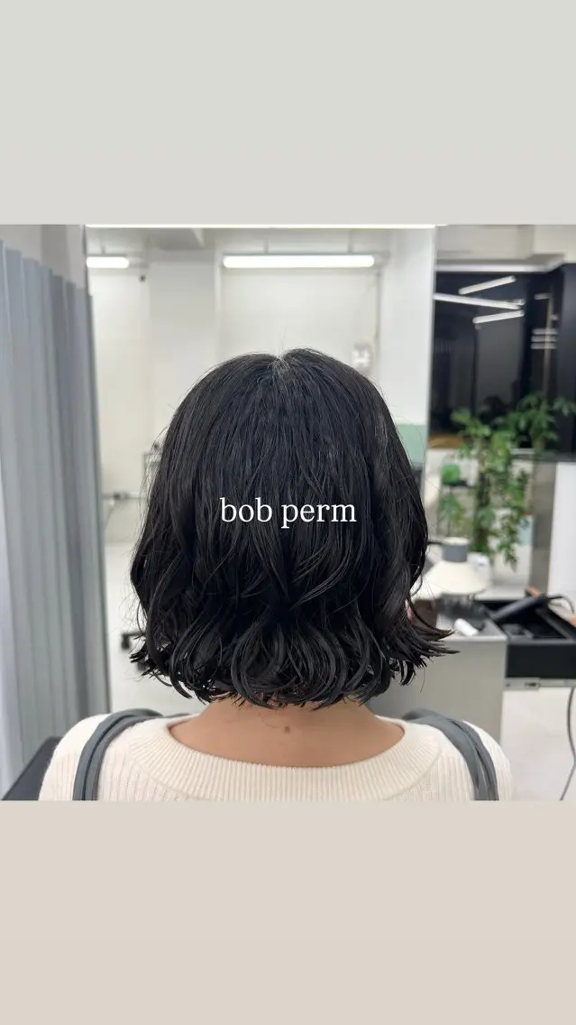 ミディアム パーマ レディース/ボブ パーマ/ 田中育斗のヘアスタイル