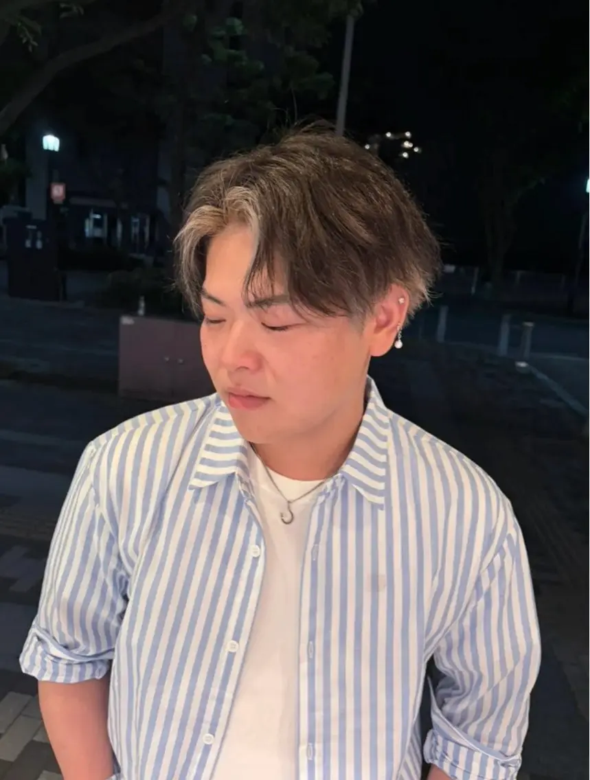【men'sハイライト】白髪ぼかしも🉑の写真