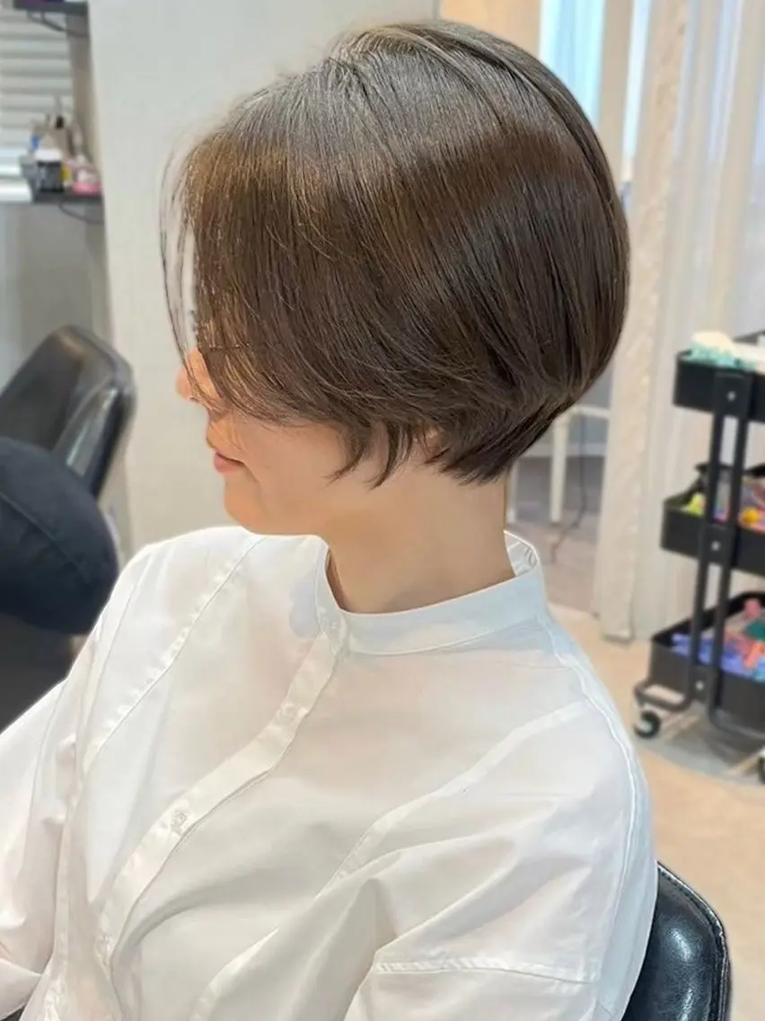 ショート カラー ハイライトカラー ハイライト 髪質改善 ショートヘア 縮毛矯正 内藤　宏紀 tidasmileのヘアスタイル