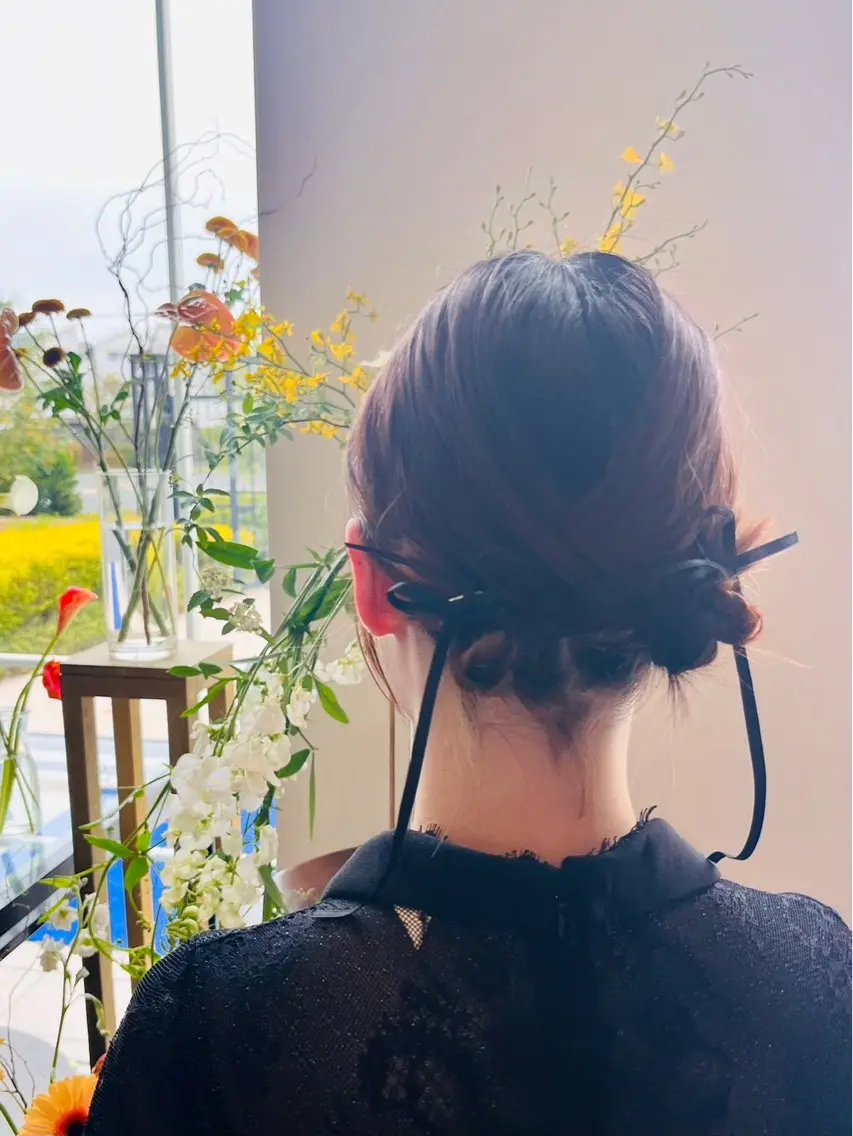 ミディアム ヘアアレンジ 切りっぱなしボブ ボブ 💎艶髪💎 Kanamiのヘアスタイル