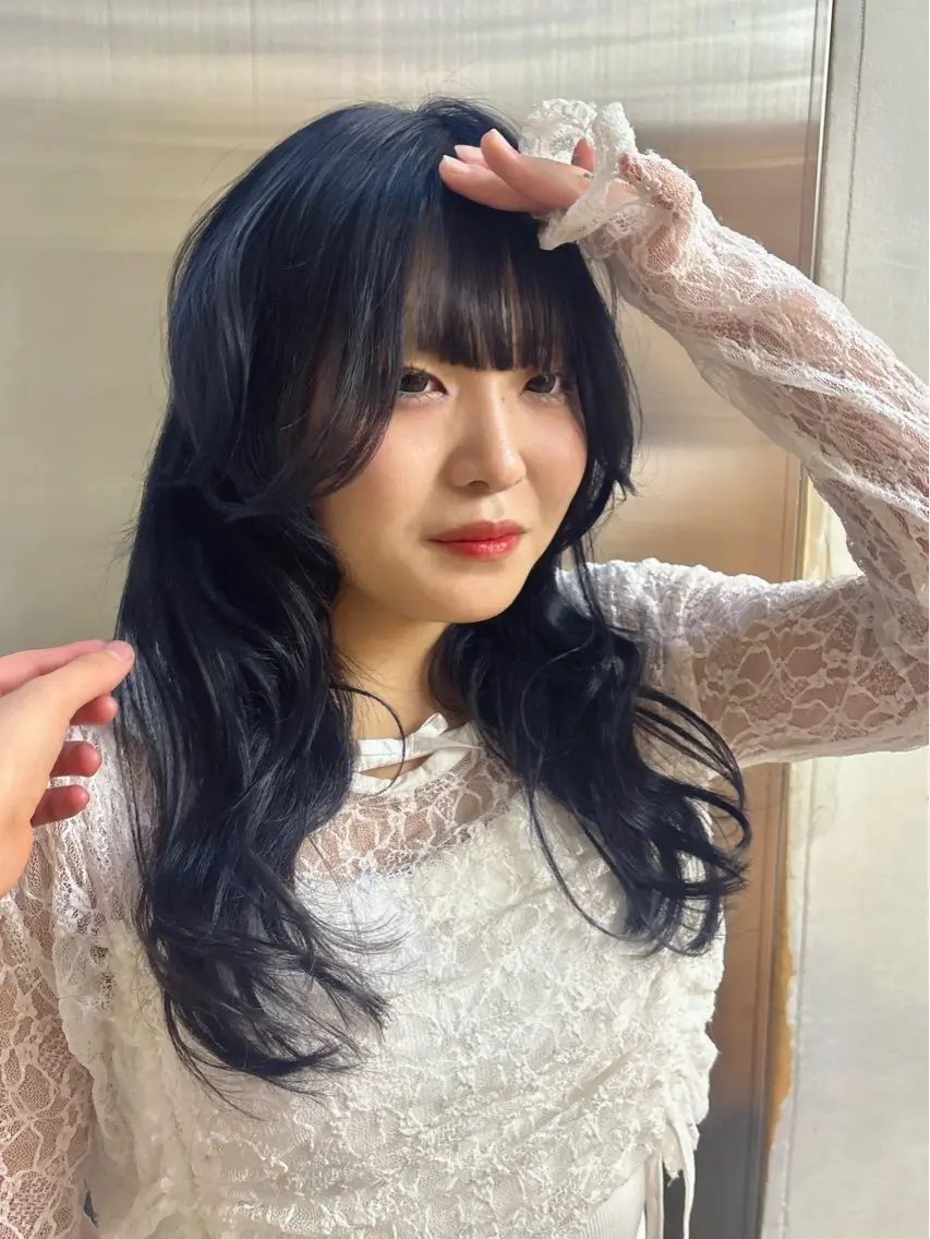 セミロング ヘアカラー riko表参道/ ボブ/アンニュイヘアのヘアスタイル