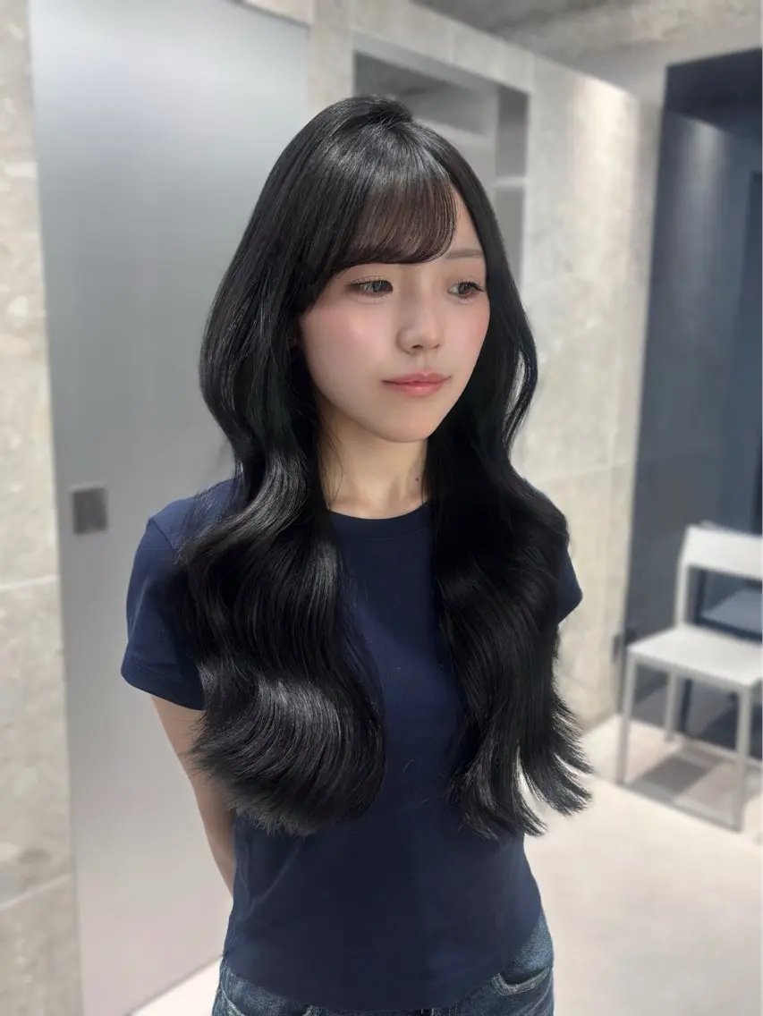 ロング レイヤーカット カット ヘアカラー miku♡/艶カラー /レイヤー/半個室のヘアスタイル