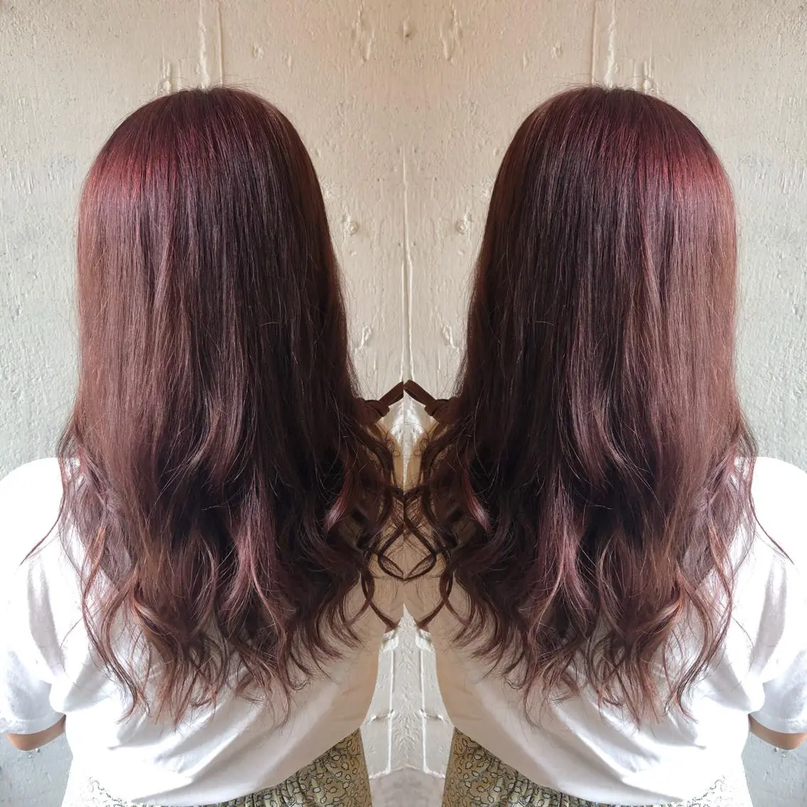 ロング ヘアカラー トリートメント あらき ちさとのヘアスタイル