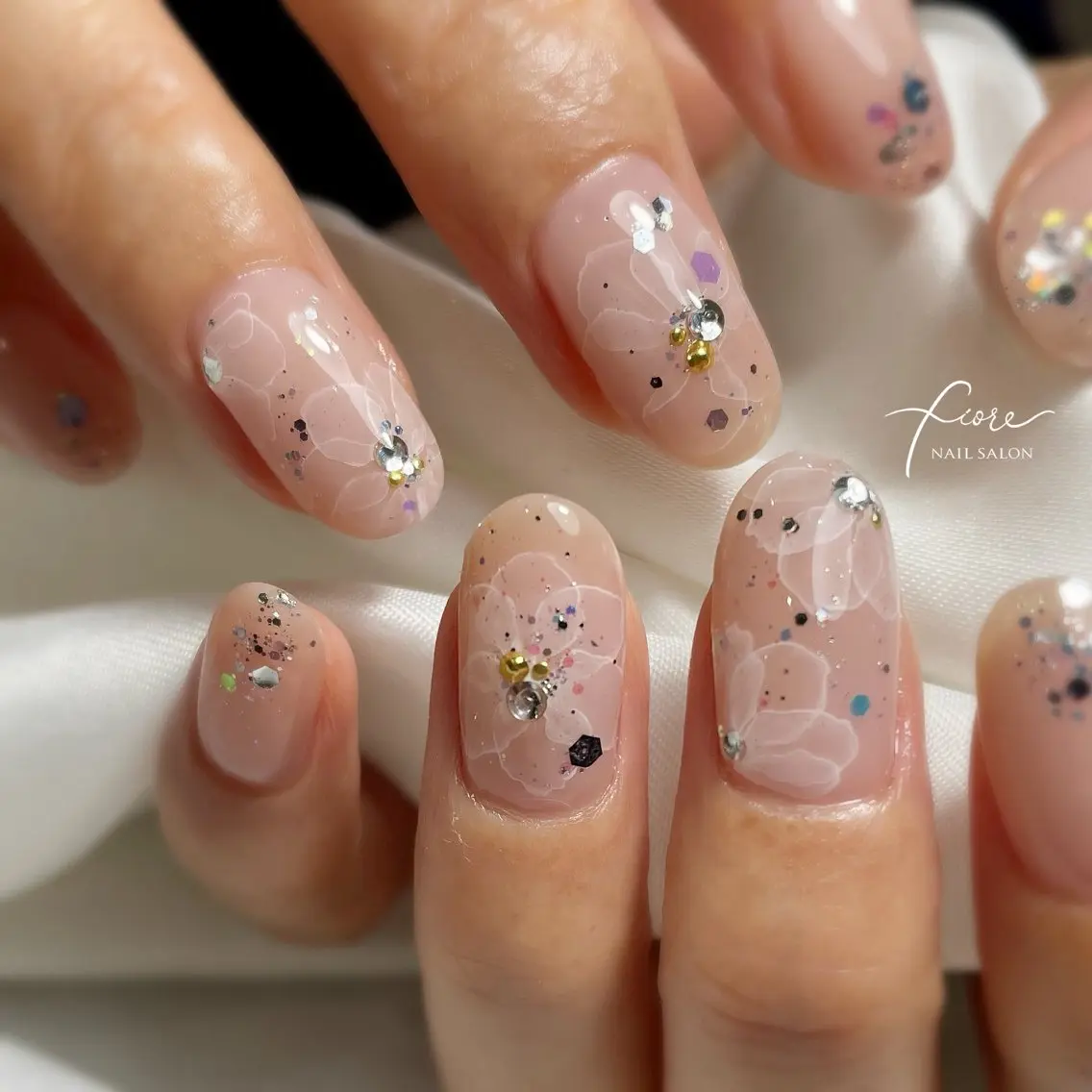 ネイル フラワーネイル fiore みゆきのネイルデザイン